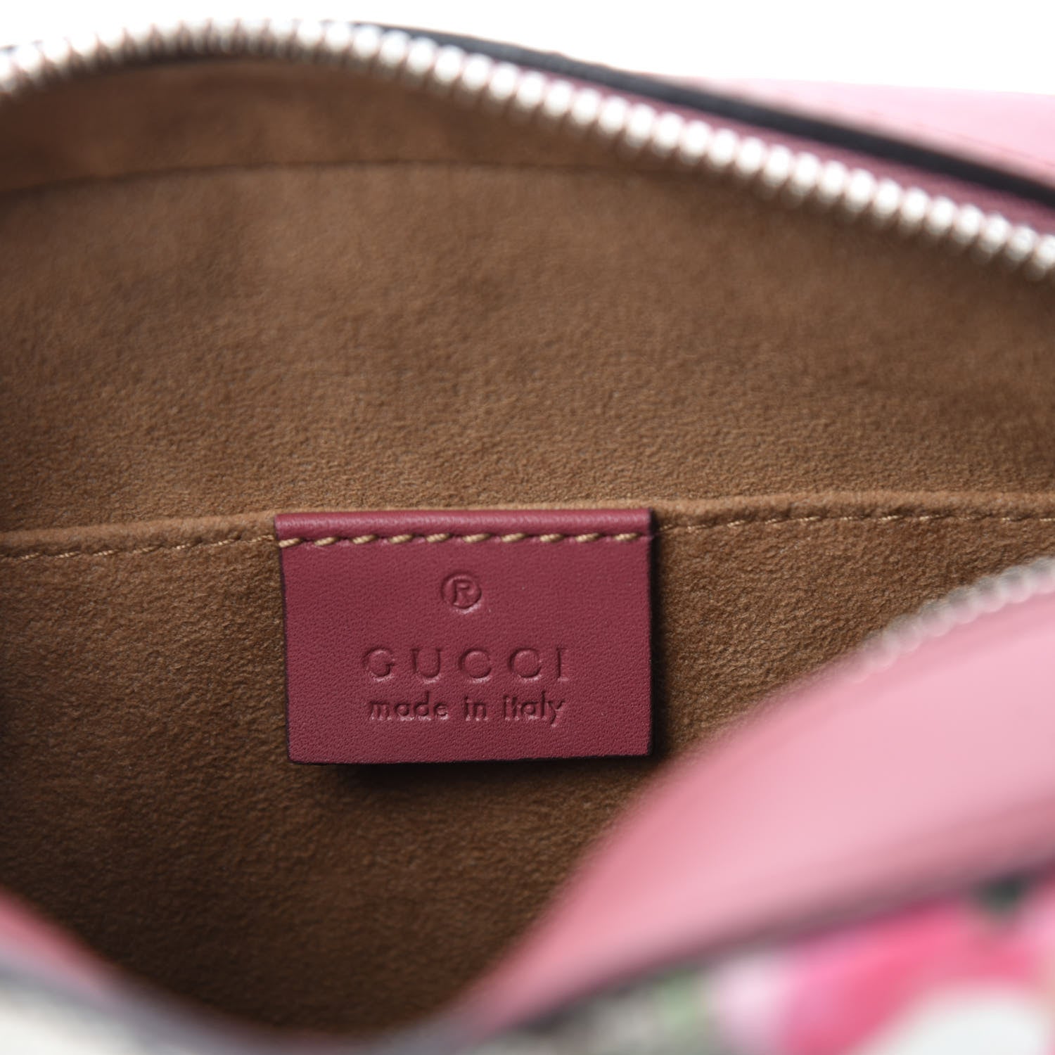 Gucci GG Supreme Monogram Blooms Mini Chain Shoulder Bag Beige Multicolor Dry Rose 8 of 11