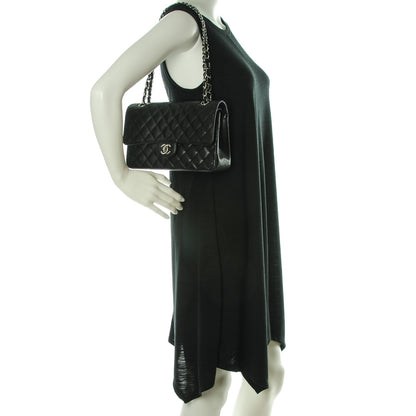 Chanel Caviar Quilted Medium Double Flap Black 2 of 10