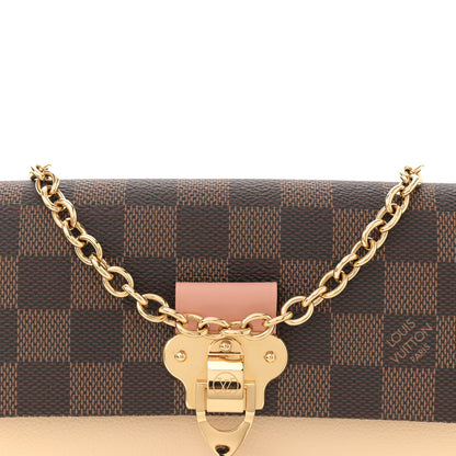 Louis Vuitton Damier Ebene Vavin Chain Wallet Creme 7 of 10