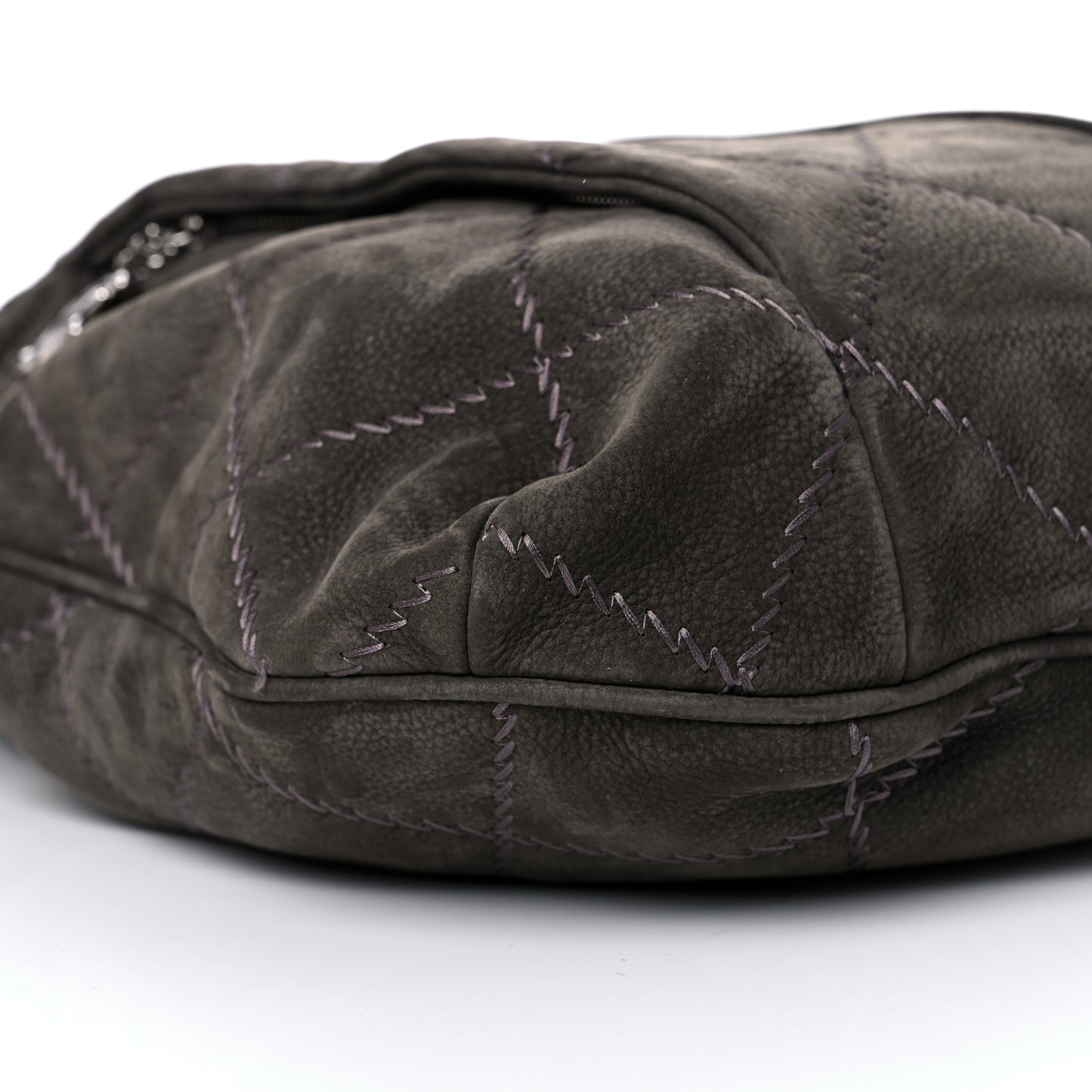 Suede Ultimate Stitch Hobo Grey