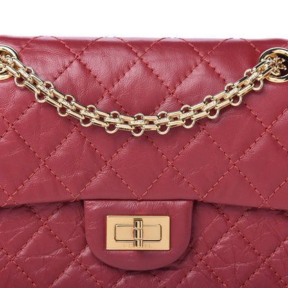 Chanel Aged Calfskin Quilted 2.55 Reissue Mini Flap Red 10 of 10
