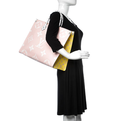Louis Vuitton Monogram Giant Onthego GM Rouge Rose 3 of 8