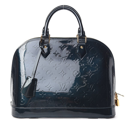 Louis Vuitton Vernis Alma PM Blue Nuit 1 of 9