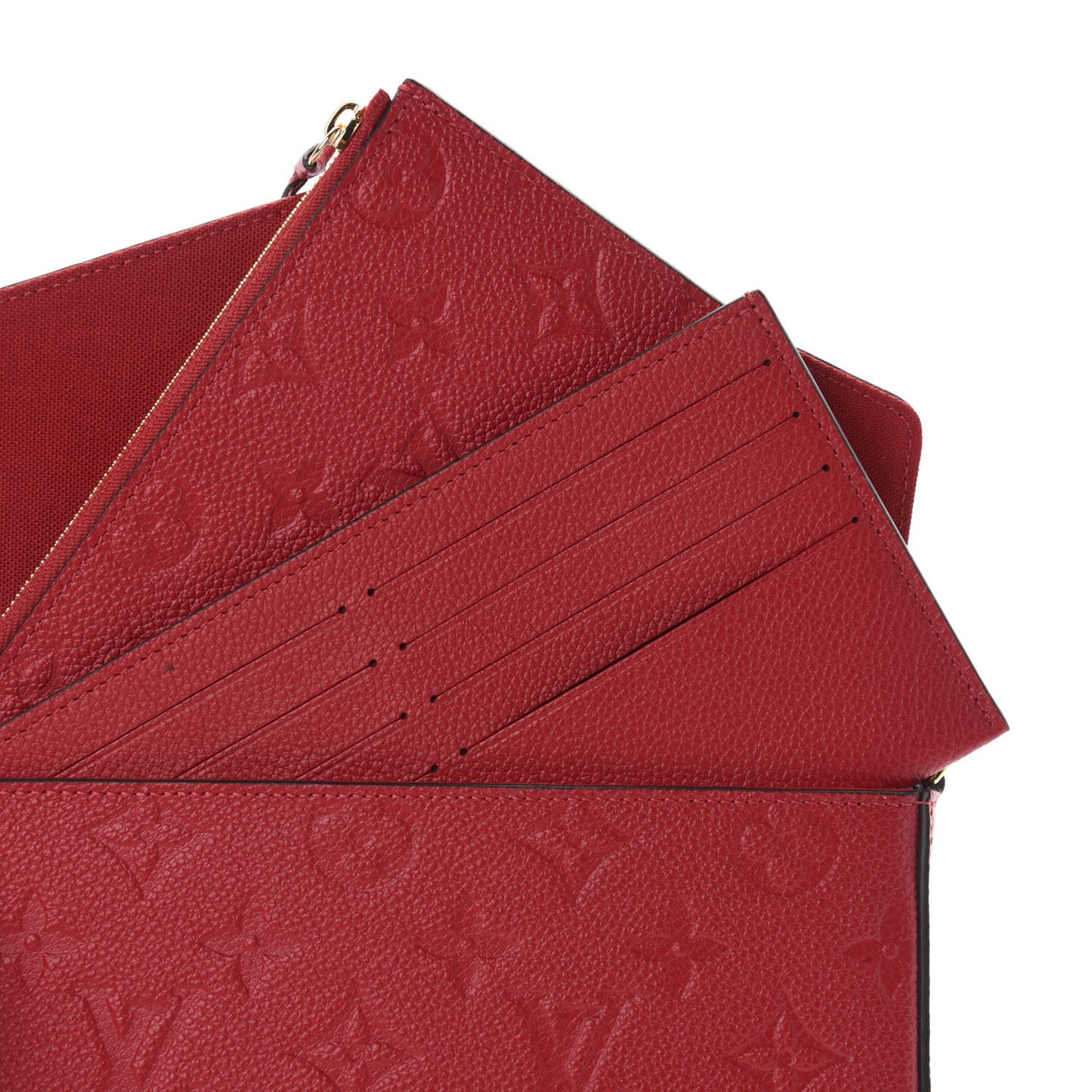Empreinte Pochette Felicie Chain Wallet Scarlet