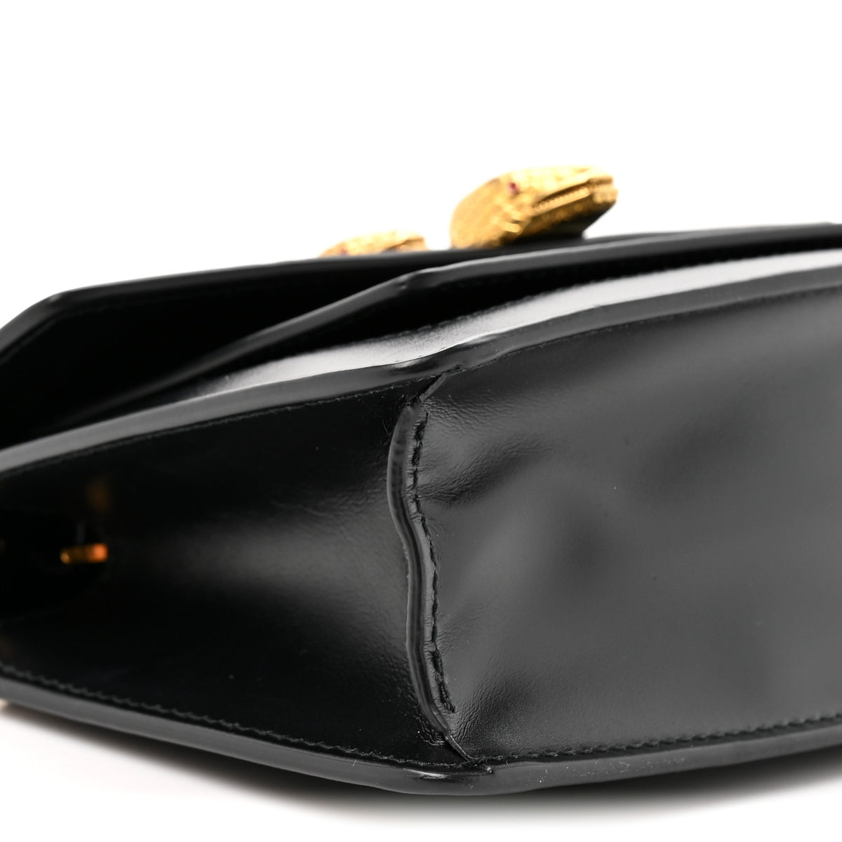 X ALEXANDER WANG Calfskin Serpenti Forever Belt Bag Black