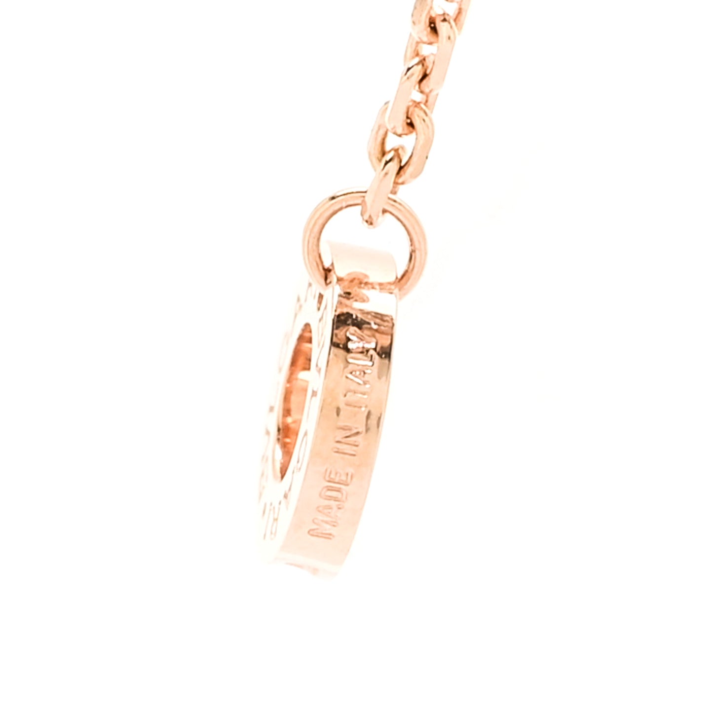18K Rose Gold Diamond Ruby Mother of Pearl Large Divas' Dream Pendant Necklace
