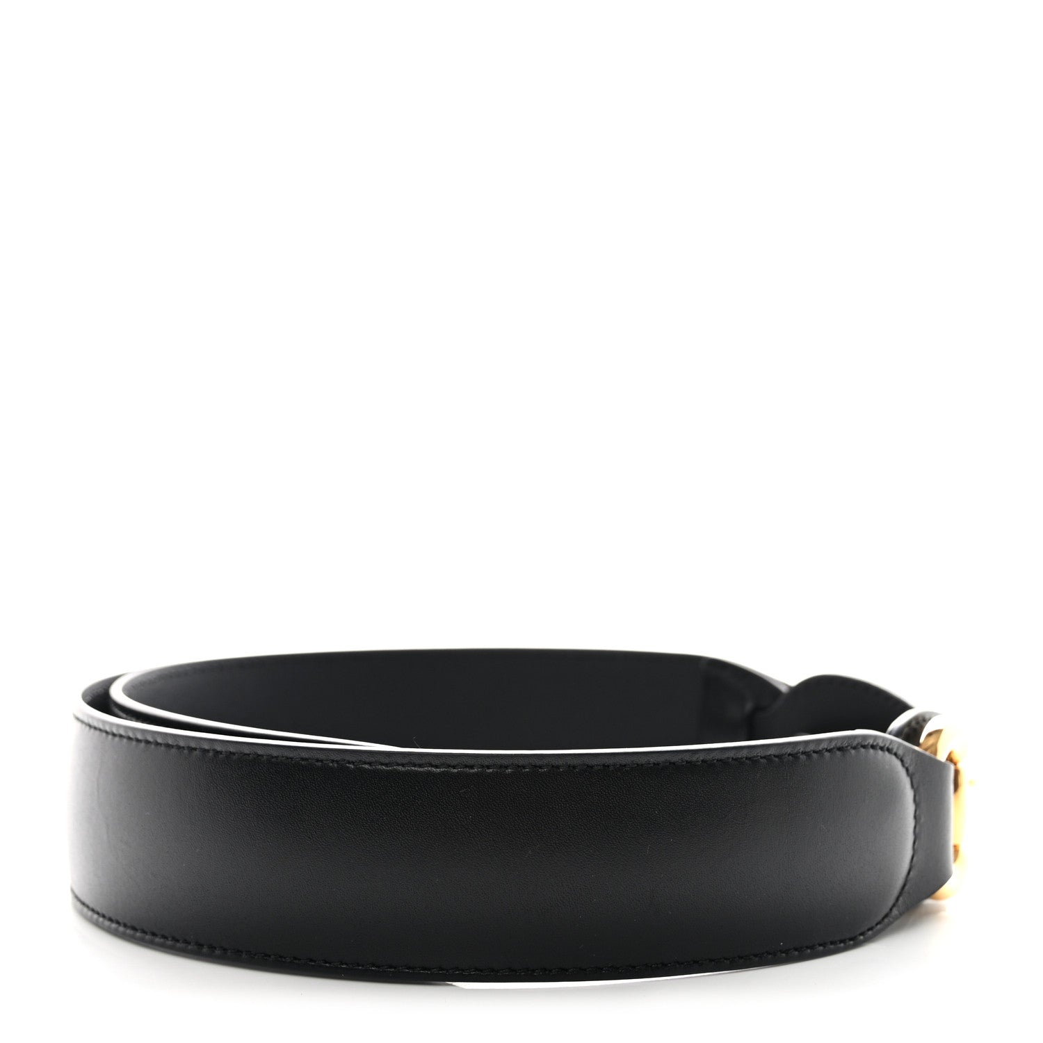 Gucci Efesto Leather Horsebit 25mm Belt 85 34 Black 2 of 6