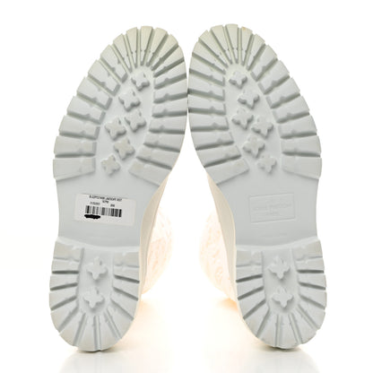 Louis Vuitton Calfskin Monogram Embossed Neoprene Mens Landscape Ankle Boot 8 White 5 of 9