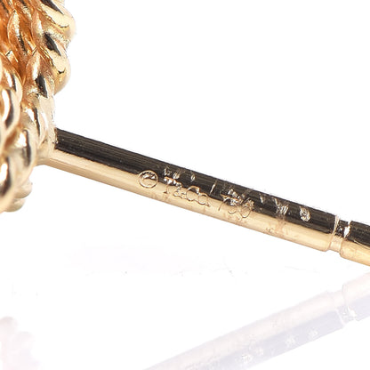 Tiffany 18K Yellow Gold Twist Knot Earrings 4 of 5