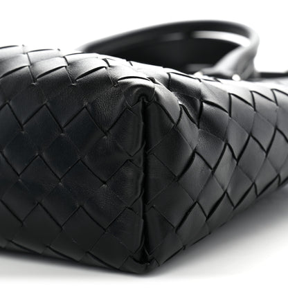 Bottega Veneta Calfskin Intrecciato Zipped Tote Black 10 of 10