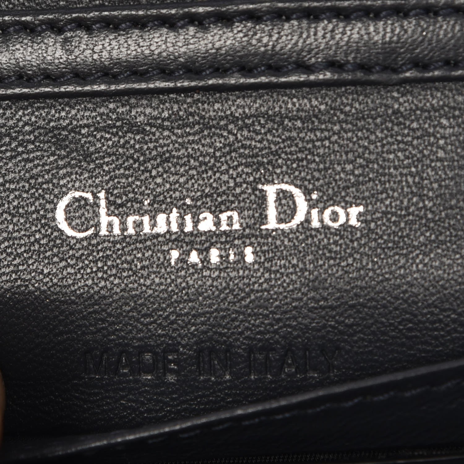 Christian Dior Metallic Patent Micro-Cannage Baby Diorama Flap Bag Blue 7 of 8
