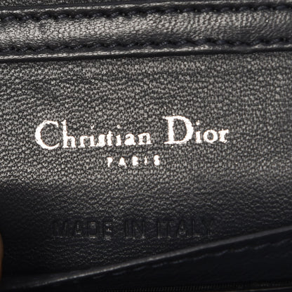 Christian Dior Metallic Patent Micro-Cannage Baby Diorama Flap Bag Blue 7 of 8