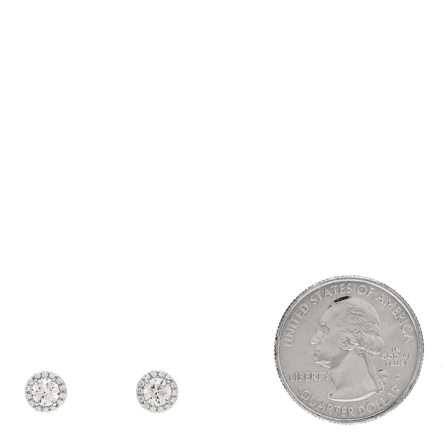 Tiffany Platinum Diamond .84ctw Soleste Earrings 2 of 6