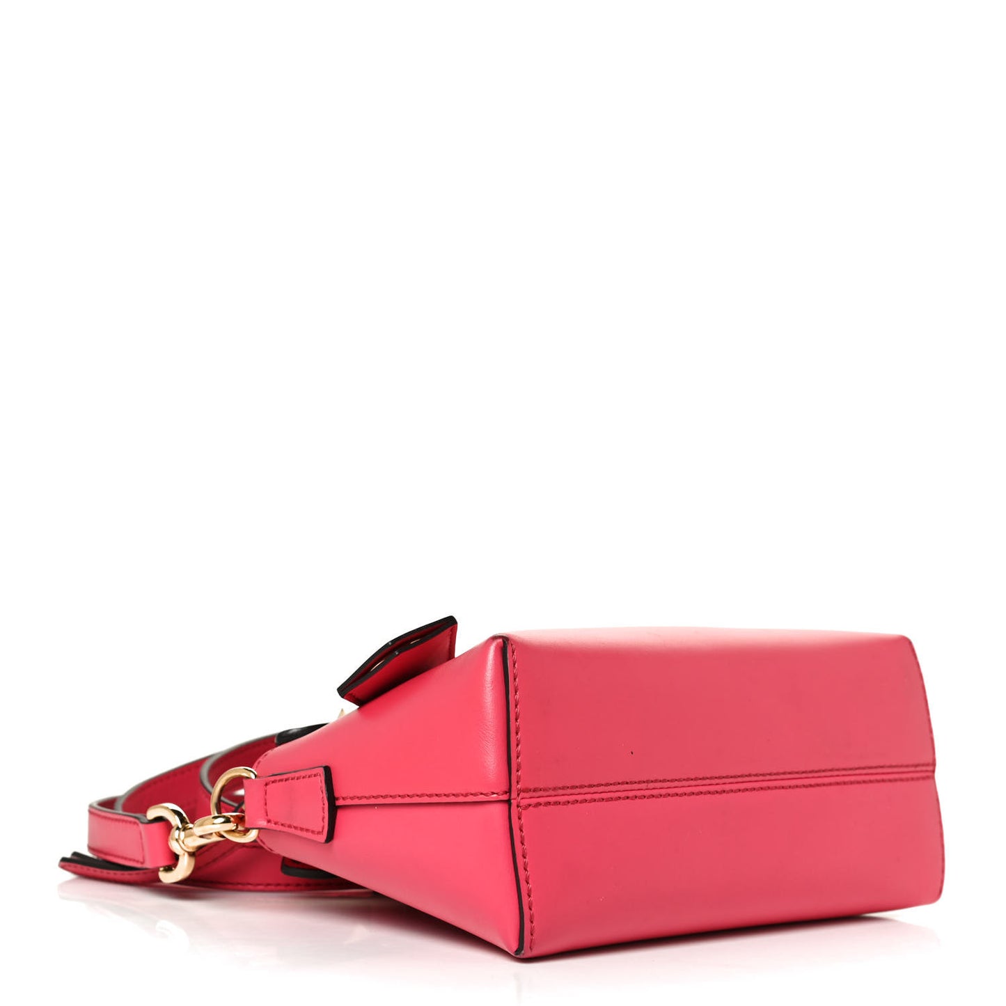 Vitello King Logo Embossed Mini By The Way Boston Bag Lampone