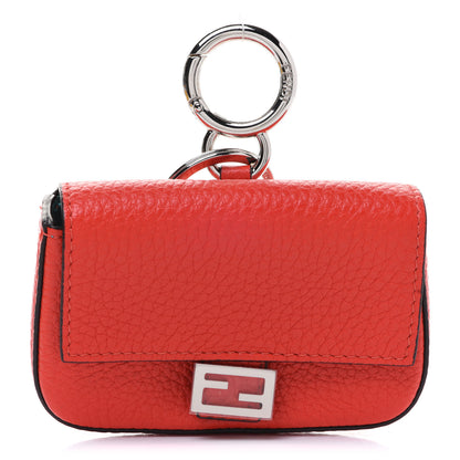 Fendi Cuoio Romano Micro Baguette Charm Papavero 1 of 11