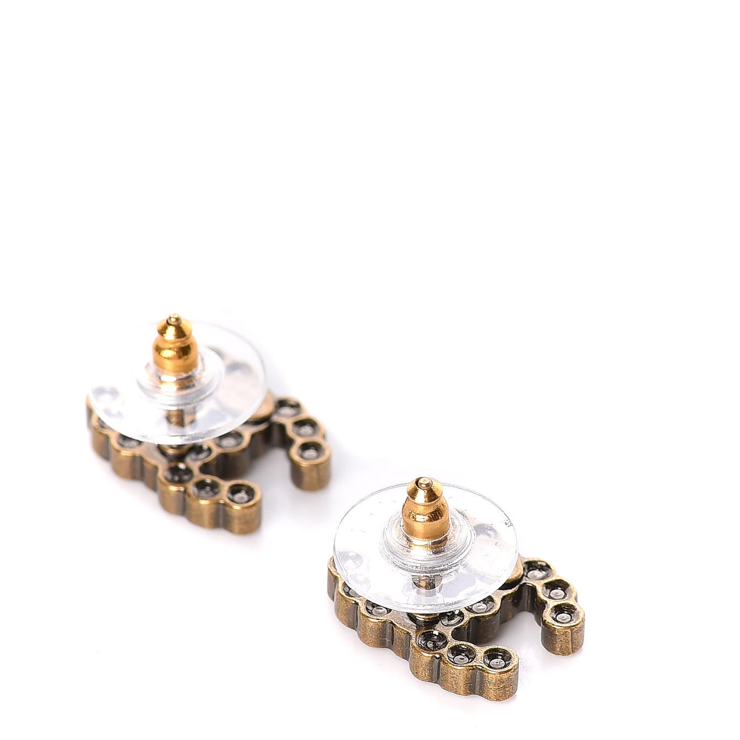Crystal City Of Lights CC Earrings Gold