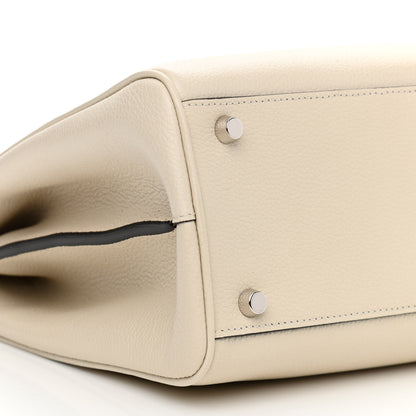 Gucci Grainy Calfskin Medium Zumi Top Handle Bag Mystic White 10 of 11