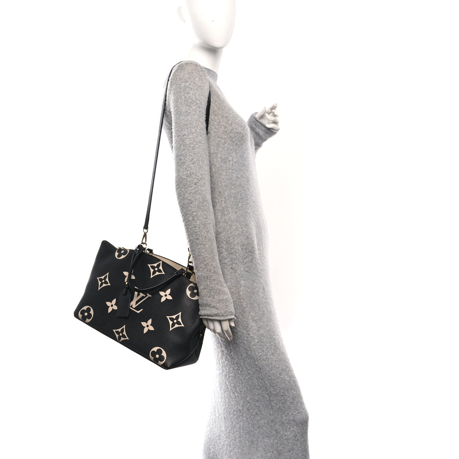 Louis Vuitton Empreinte Monogram Giant Grand Palais Black Beige 2 of 10