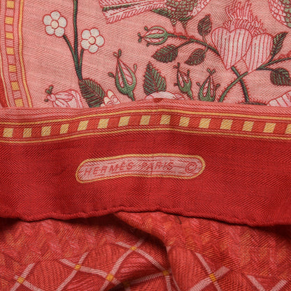 Hermes Silk Cashmere Jeux De Paille Scarf 90 3 of 3