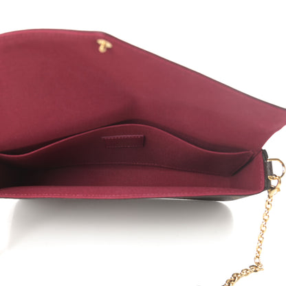 Louis Vuitton Monogram Pochette Felicie Chain Wallet Fuchsia 7 of 12