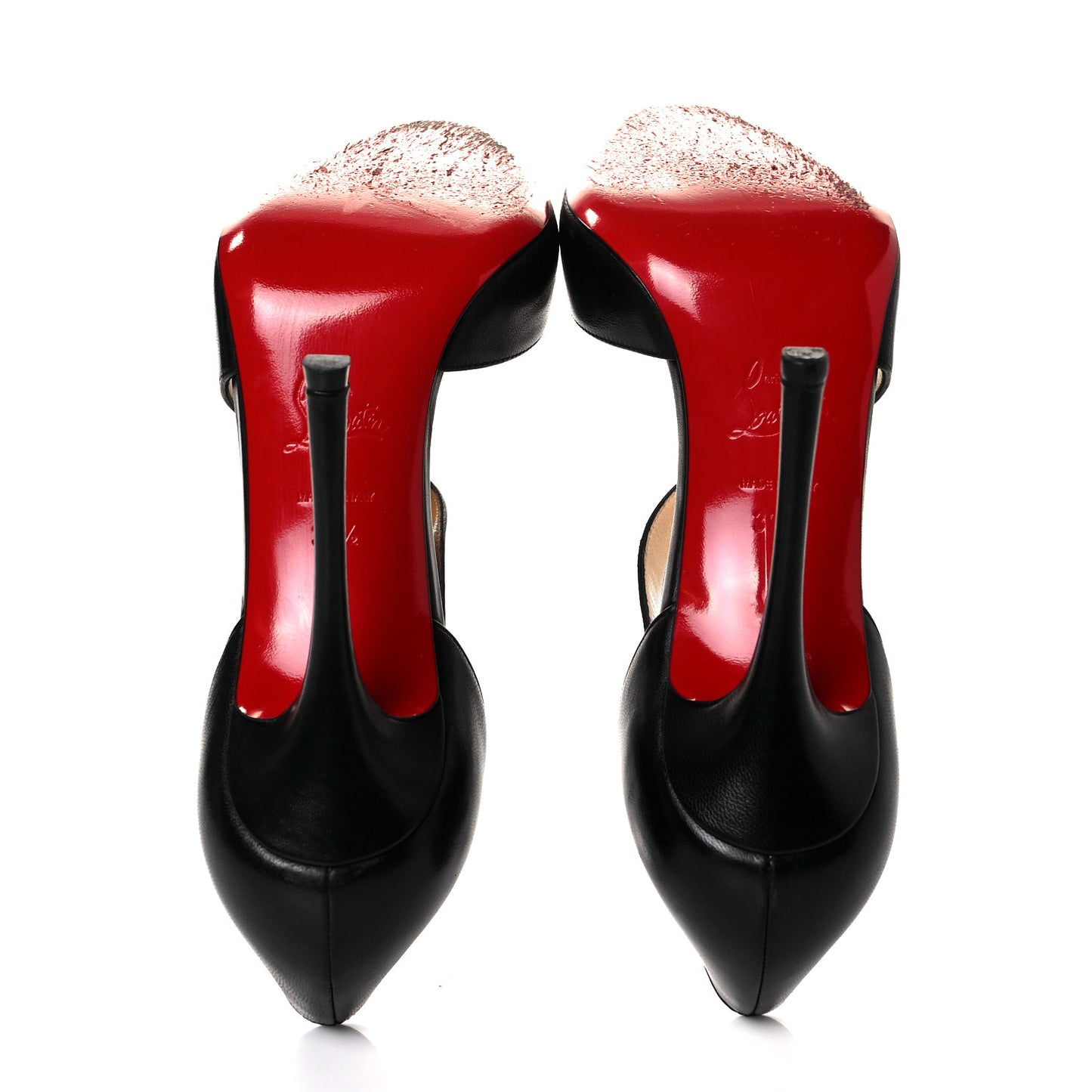 Shiny Nappa Decalcoco 100 Pumps 39.5 Black