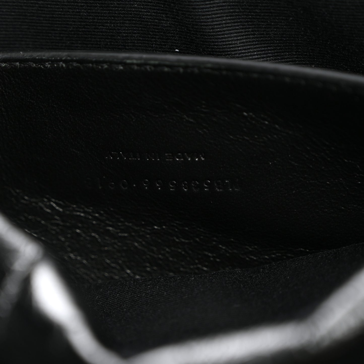 Crinkled Calfskin Matelasse Monogram Baby Niki Chain Satchel Black