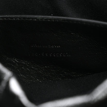 Saint Laurent Crinkled Calfskin Matelasse Monogram Baby Niki Chain Satchel Black 7 of 10