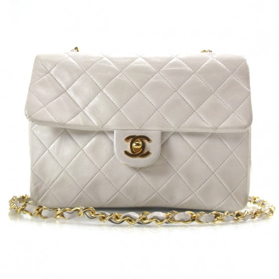 Chanel Lambskin Quilted Flap White 1 of 14