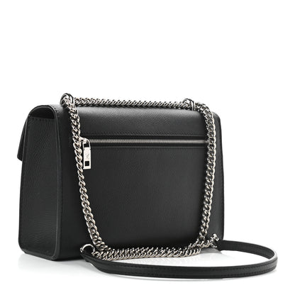 Louis Vuitton Soft Calfskin Mylockme Chain Bag BB Black 3 of 10