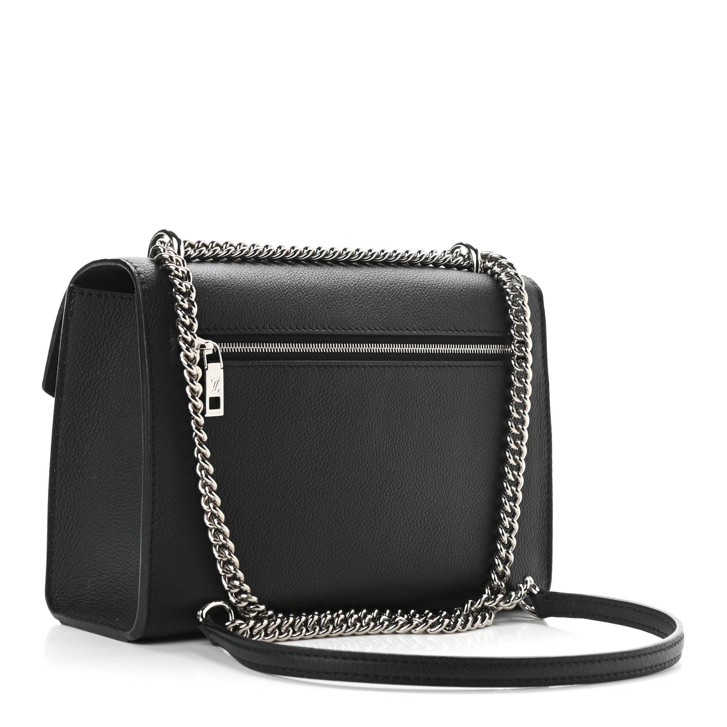Soft Calfskin Mylockme Chain Bag BB Black