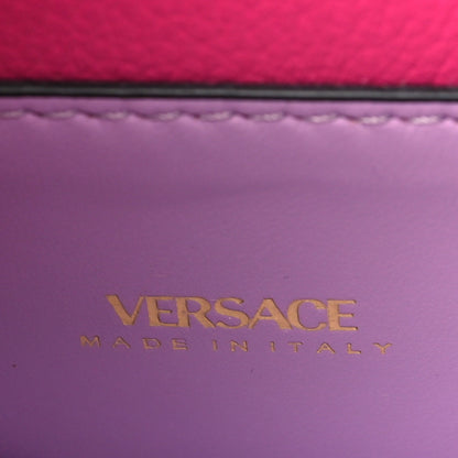 Versace Grained Calfskin La Medusa Shoulder Bag Pink Lilac 6 of 8