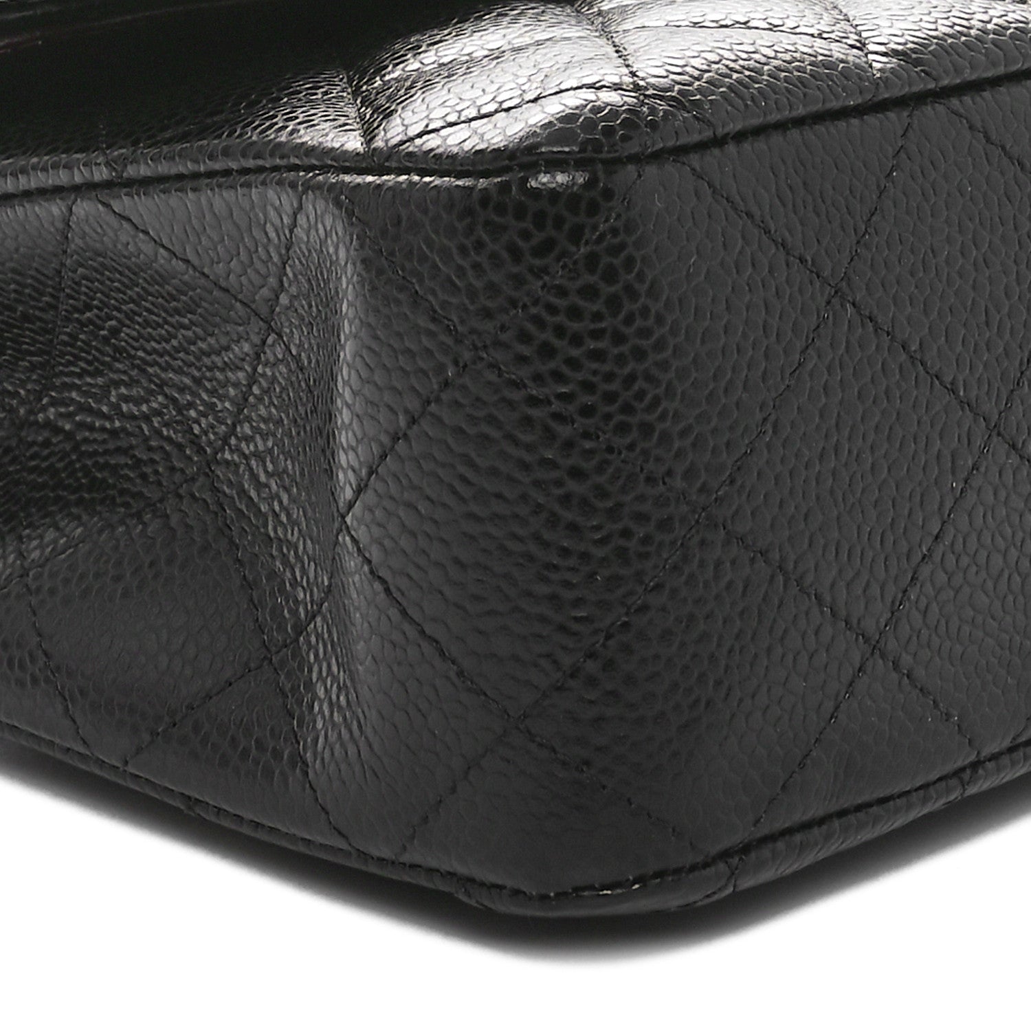 Chanel Caviar Quilted Medium Double Flap Black 9 of 11