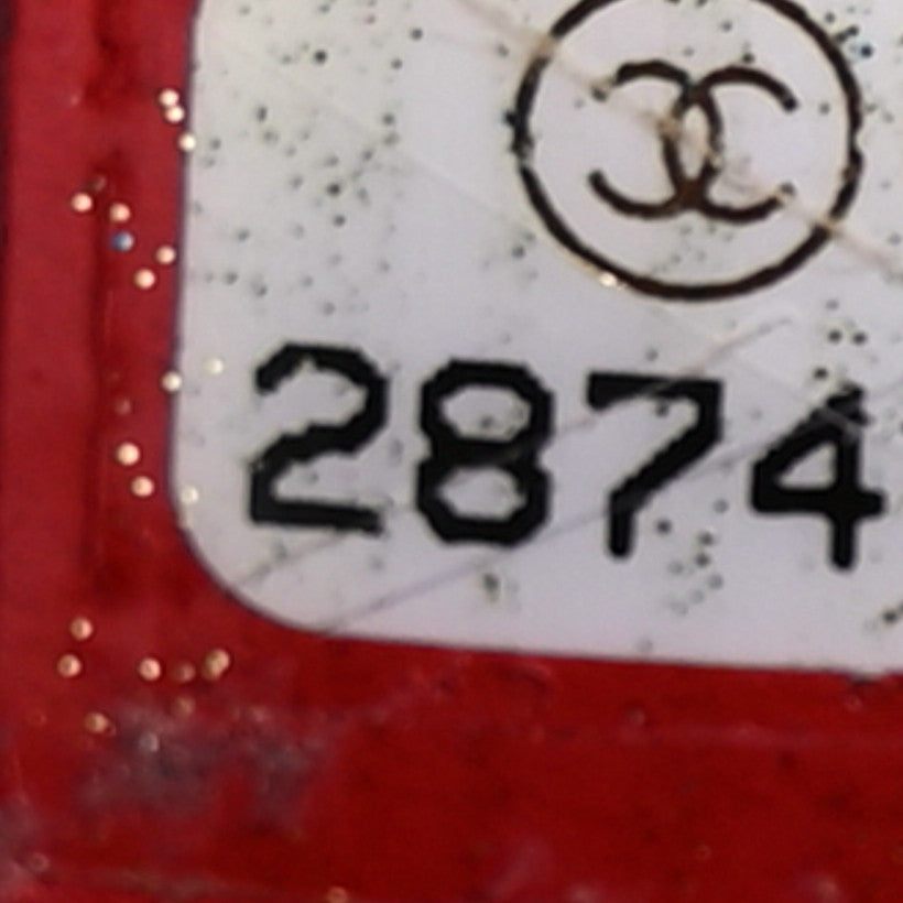 Lambskin Quilted Easy Carry Flap Red