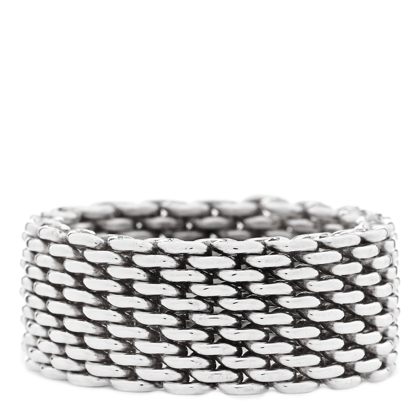 Sterling Silver Somerset Mesh Ring 56 7.5