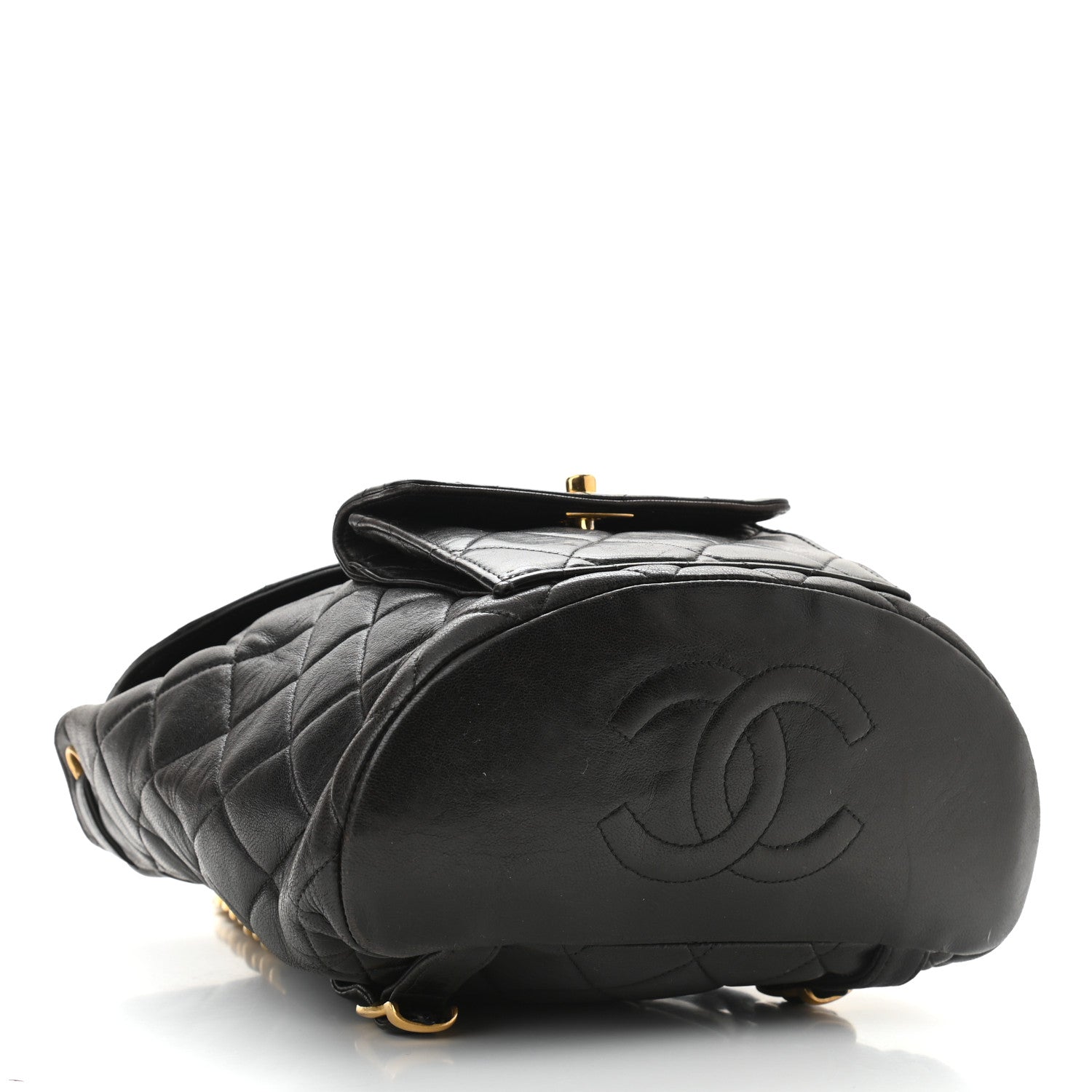 Chanel Lambskin Quilted Backpack Black 3 of 11