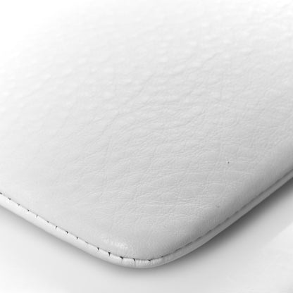 Balenciaga Calfskin Logo M Everyday Pouch White 9 of 10