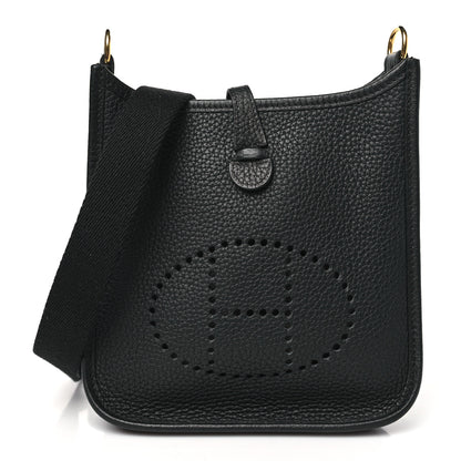 Hermes Taurillon Clemence Evelyne TPM Black 1 of 10