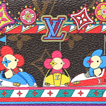 Louis Vuitton Monogram 2020 Christmas Animation Sarah Wallet Coquelicot 7 of 10