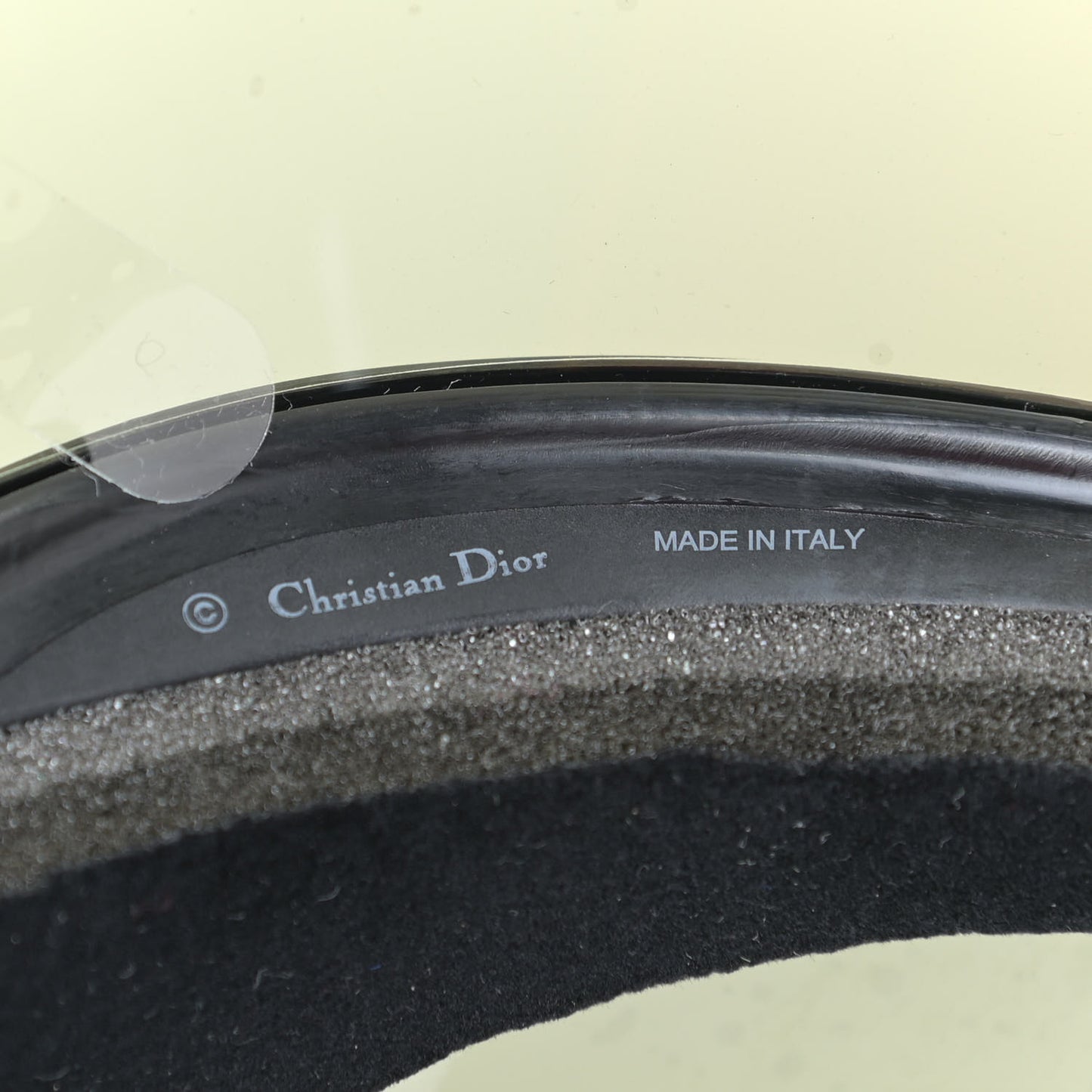Mirrored DiorClub1 Sun Visor Black