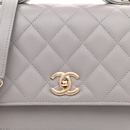 Chanel Caviar Quilted Medium Business Affinity Flap Grey 8 of 11