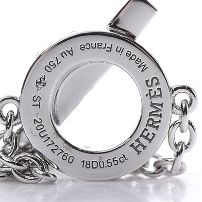 Hermes 18K White Gold Diamond Finesse Bracelet SH 4 of 5