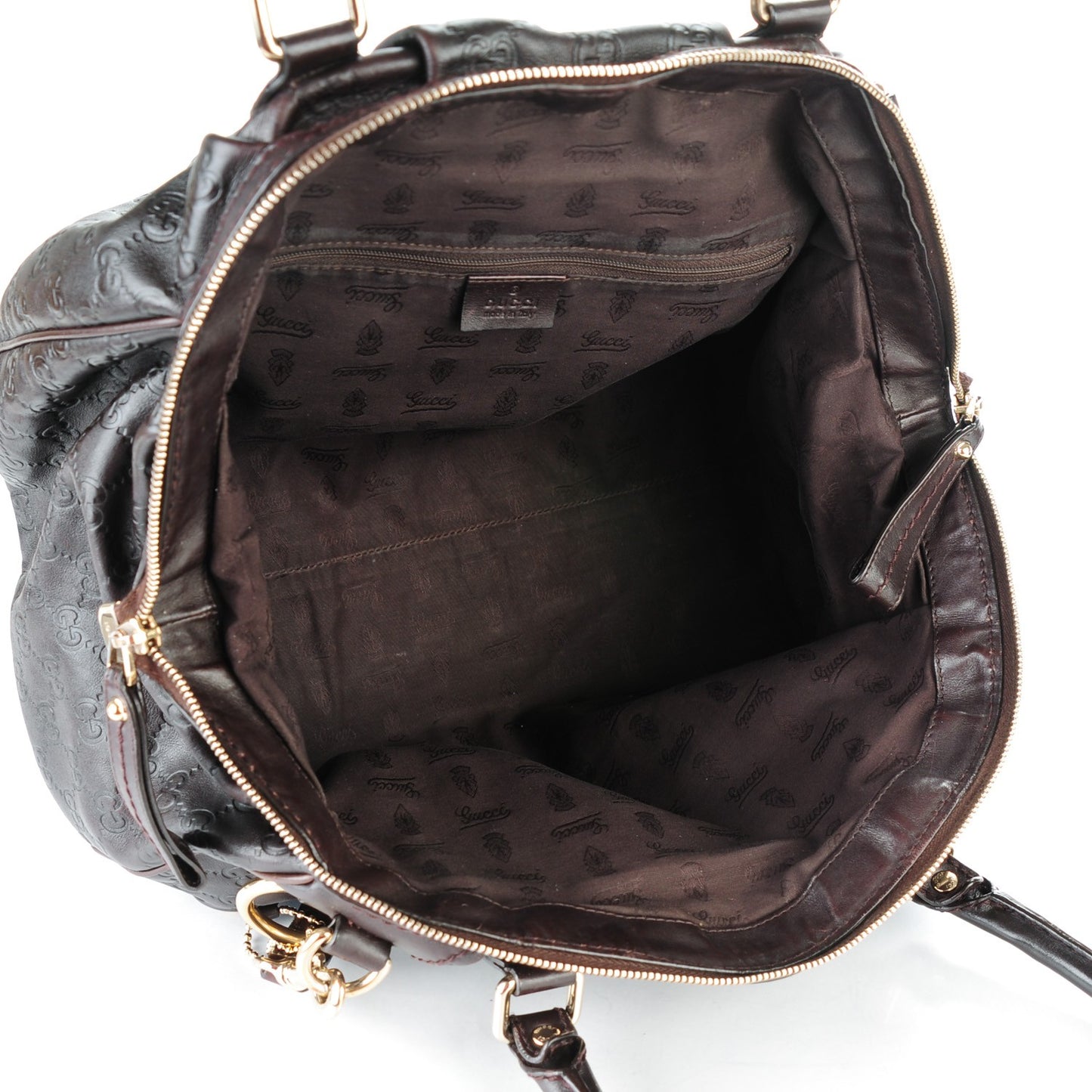 Guccissima Medium Sukey Boston Chocolate