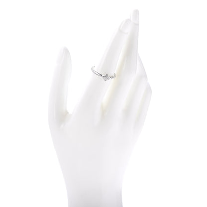 David Yurman Sterling Silver Diamond Quatrefoil Ring 53 6.5 2 of 5