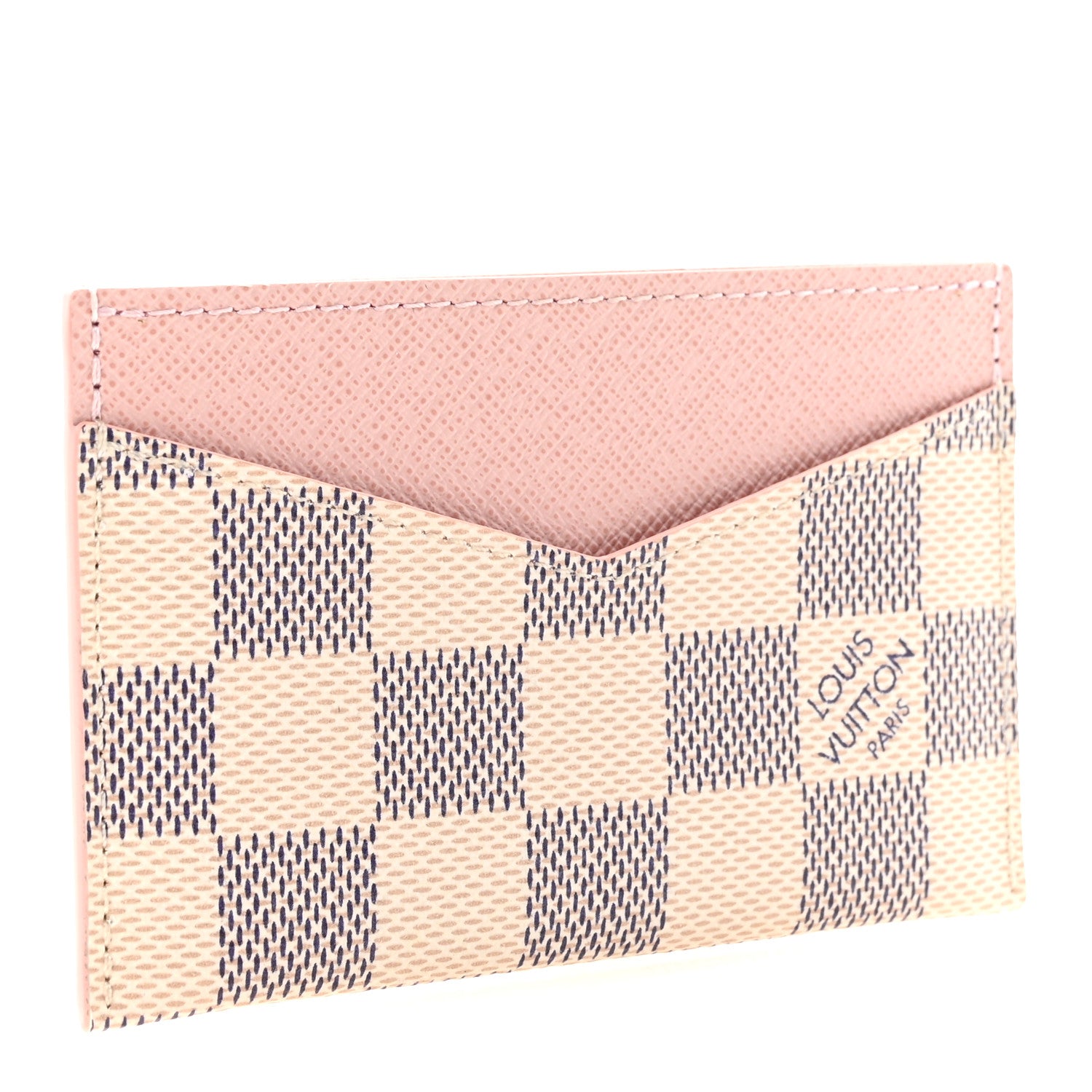 Louis Vuitton Damier Azur Daily Card Holder Rose Ballerine 3 of 6