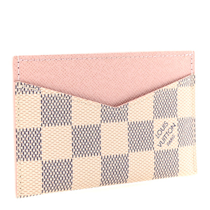 Louis Vuitton Damier Azur Daily Card Holder Rose Ballerine 3 of 6