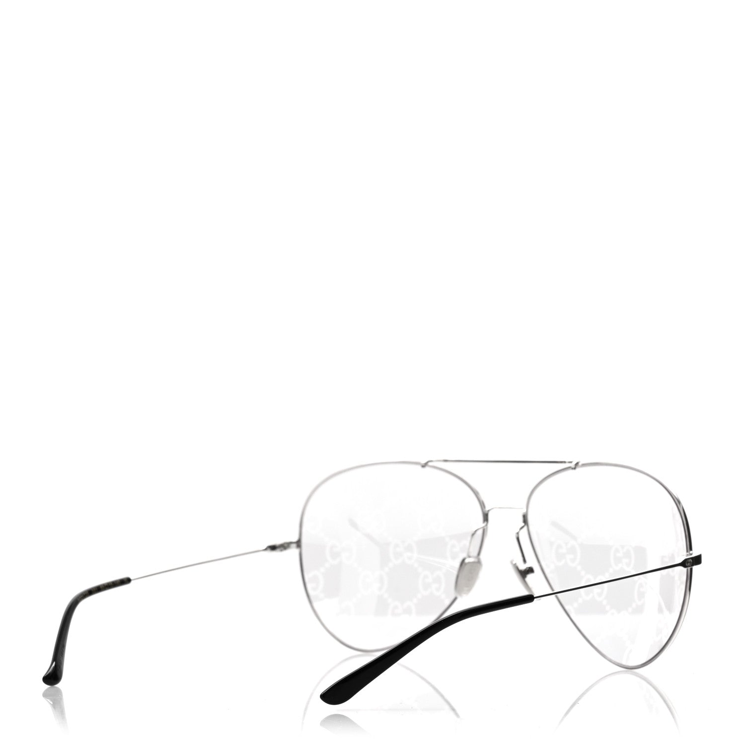 Gucci Metal Aviator Sunglasses GG2172S Silver 4 of 7