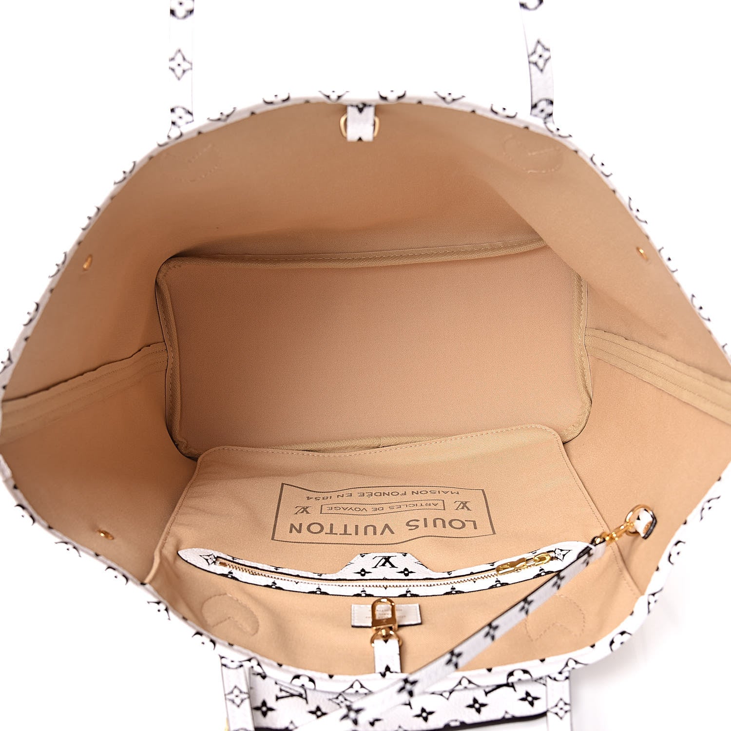 Louis Vuitton Monogram Giant Neverfull MM Kaki 6 of 12