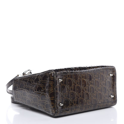 Christian Dior Patent Ultimate Medium Lady Dior Brown 4 of 19