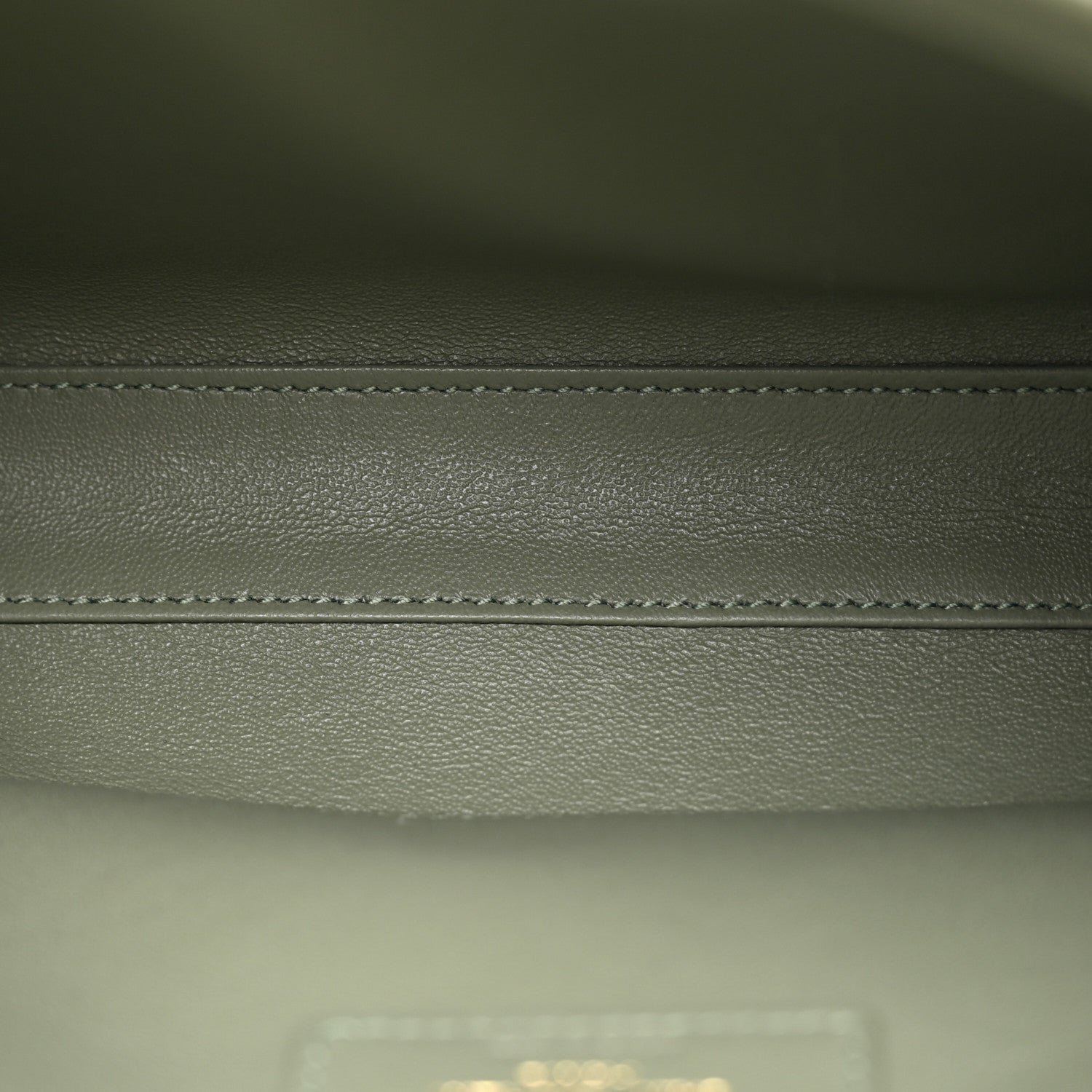 Saint Laurent Smooth Calfskin Small Manhattan Shoulder Bag Light Green 5 of 12