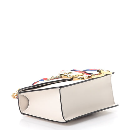 Gucci Calfskin Mini Sylvie Chain Shoulder Bag White 4 of 7